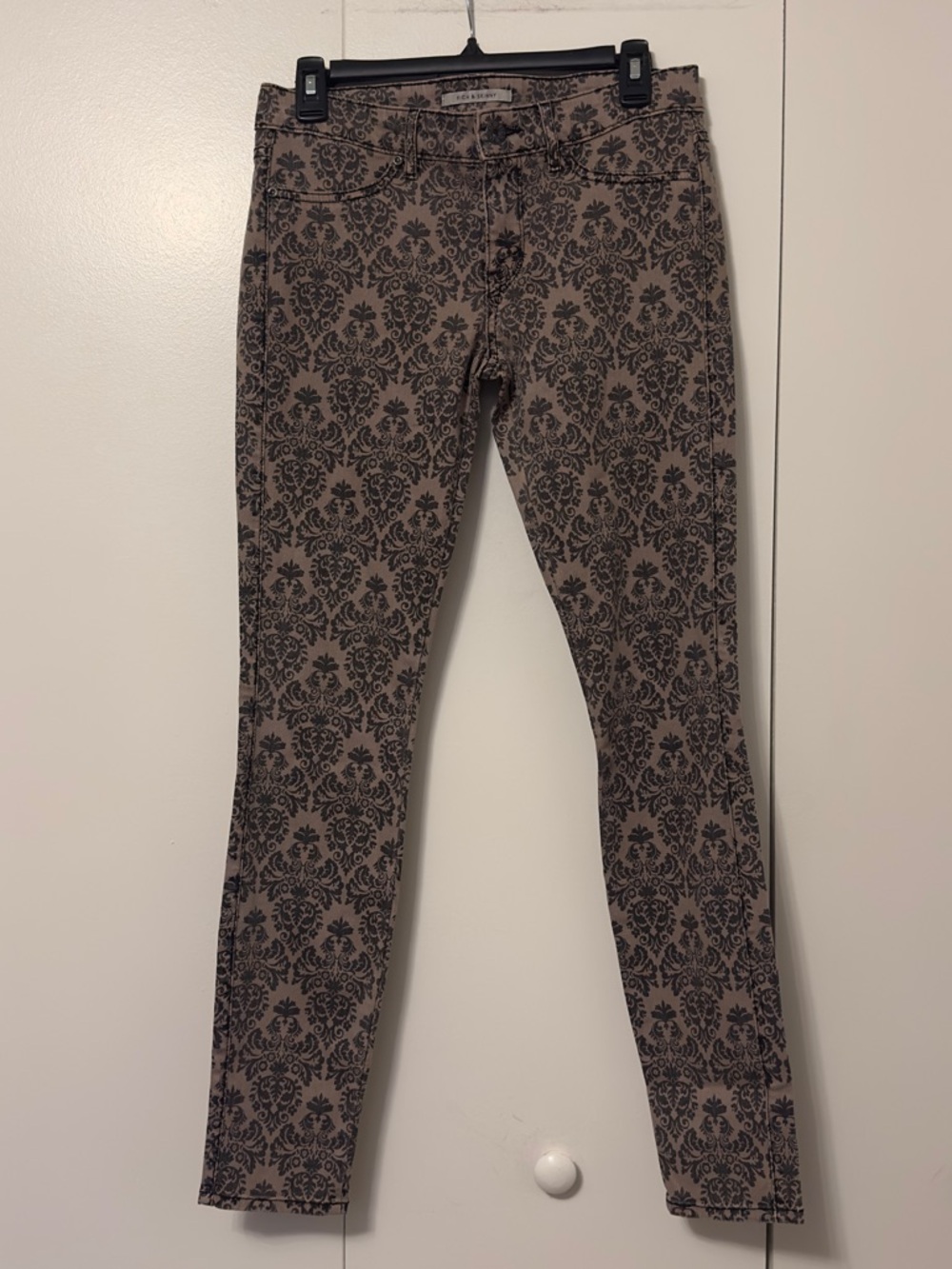 Rich & Skinny Damask Printed Skinny Jeans